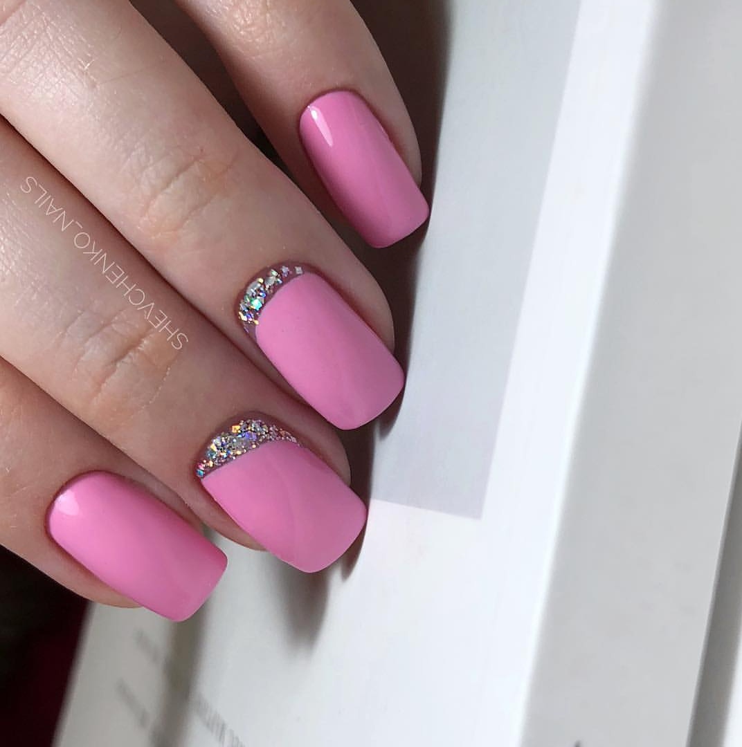 Ногти Дизайн 2023 Короткие Фото Розовый